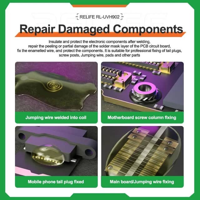 RL-UVH902G UV 3 Seconds Quick Dry Oil Solder Mask