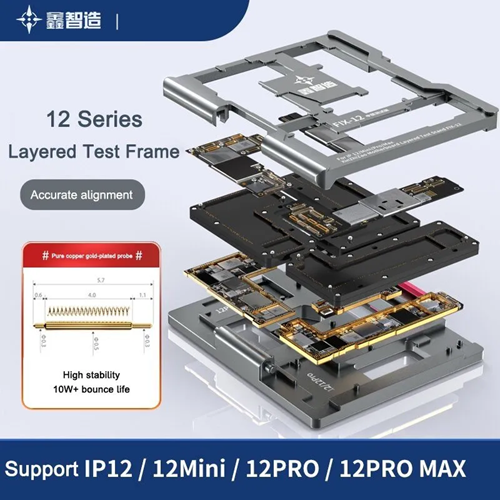 XINZHIZAO FIX-12 4 in 1 Motherboard Layered Test Stand for PHONE 12/Mini/Pro/Max