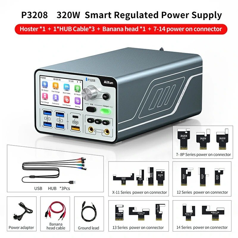 P3208 320W Smart Regulated Power Supply 32V/8A One Key Boot Power Box