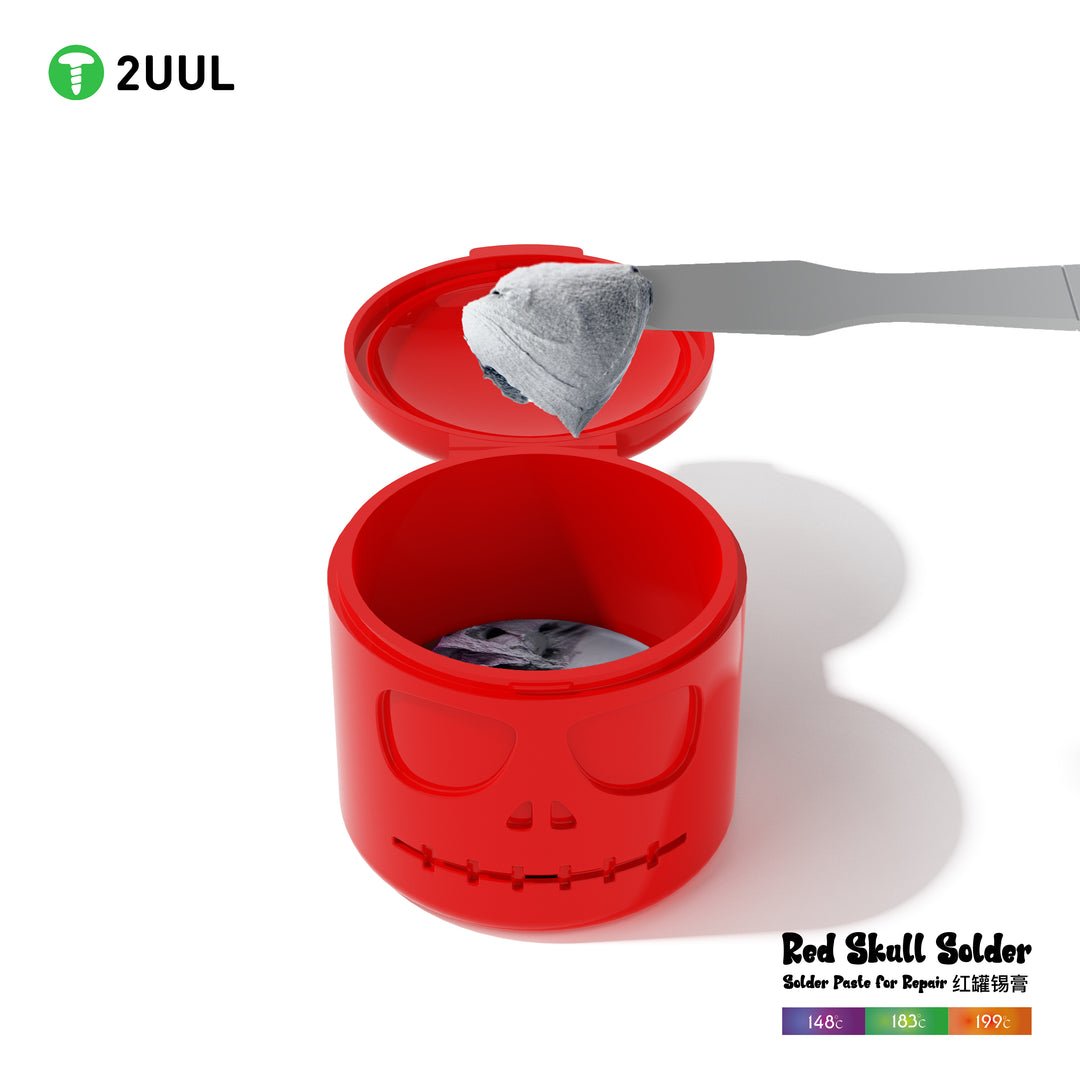 2UUL Red Skull Solder Paste for Repair 199℃ 50g