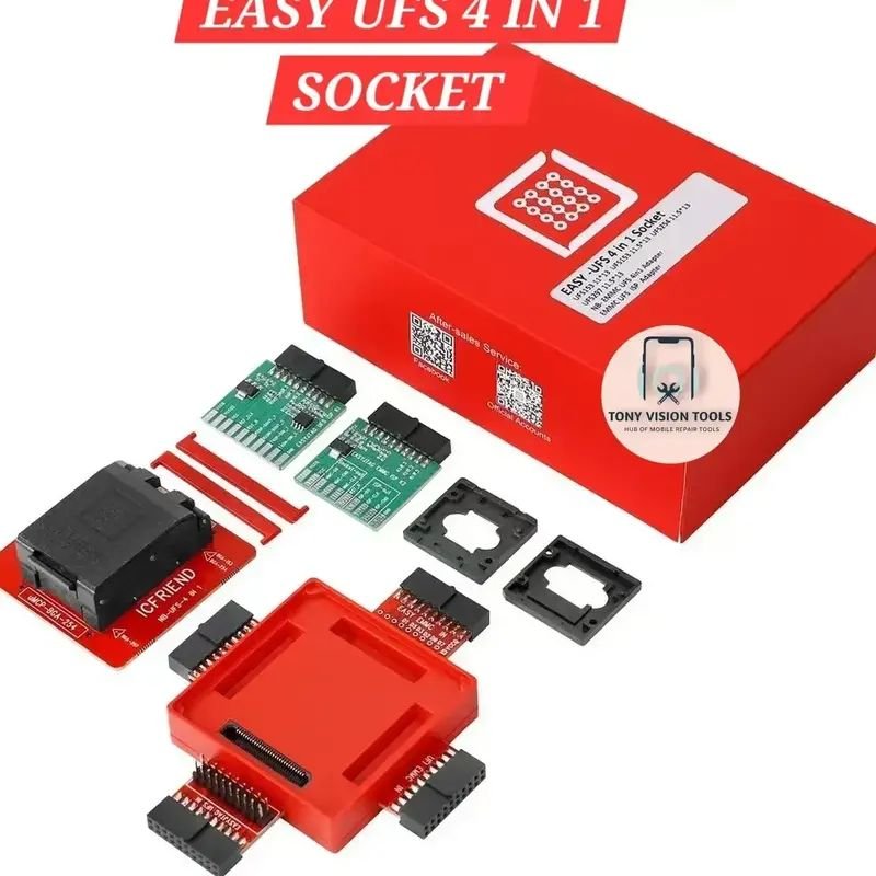 IC FRIEND NB - UFS BGA 4 in 1 eMMC Socket Adapter For MiPi Box, Z3X Easy Jtag